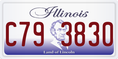 IL license plate C793830
