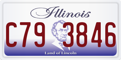 IL license plate C793846