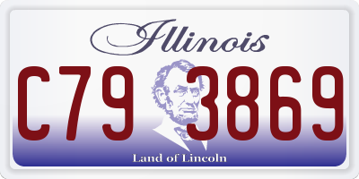 IL license plate C793869