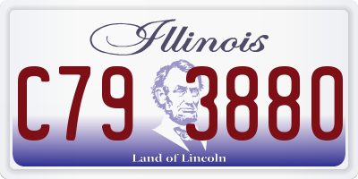 IL license plate C793880
