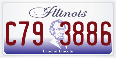 IL license plate C793886