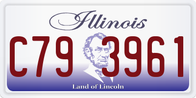 IL license plate C793961