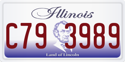IL license plate C793989
