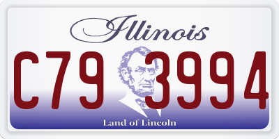 IL license plate C793994