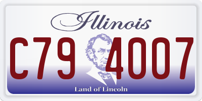 IL license plate C794007