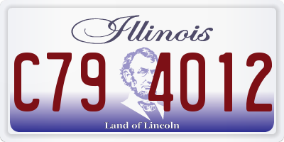 IL license plate C794012