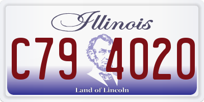 IL license plate C794020