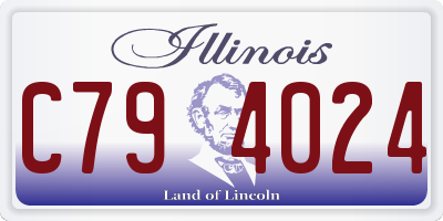 IL license plate C794024
