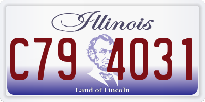 IL license plate C794031