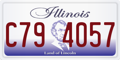 IL license plate C794057