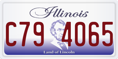 IL license plate C794065