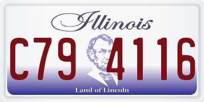 IL license plate C794116