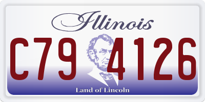 IL license plate C794126
