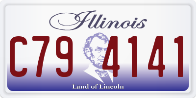IL license plate C794141