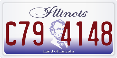 IL license plate C794148