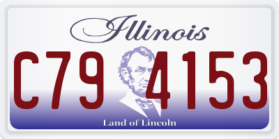 IL license plate C794153