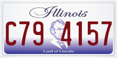 IL license plate C794157