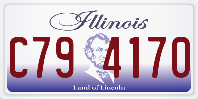 IL license plate C794170