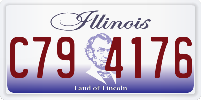 IL license plate C794176
