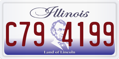 IL license plate C794199