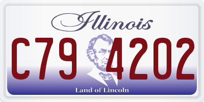 IL license plate C794202
