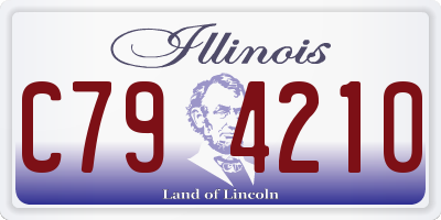 IL license plate C794210