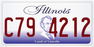 IL license plate C794212