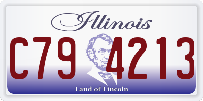 IL license plate C794213