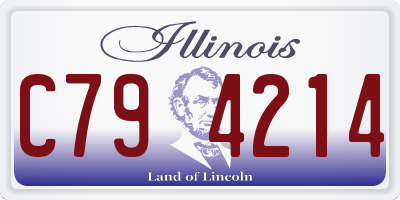 IL license plate C794214