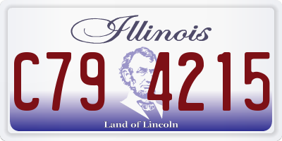 IL license plate C794215