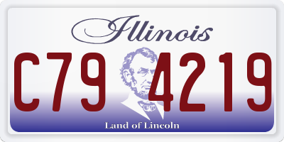 IL license plate C794219