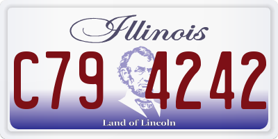 IL license plate C794242