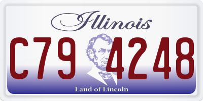 IL license plate C794248