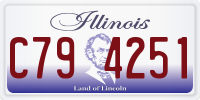 IL license plate C794251