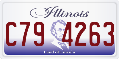 IL license plate C794263