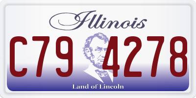 IL license plate C794278