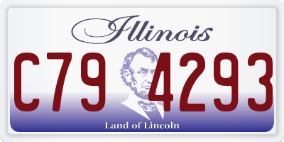 IL license plate C794293