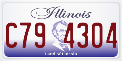 IL license plate C794304