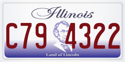 IL license plate C794322