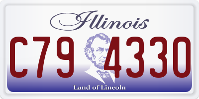 IL license plate C794330
