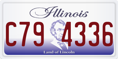 IL license plate C794336