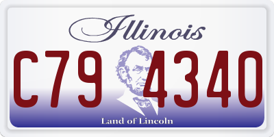 IL license plate C794340
