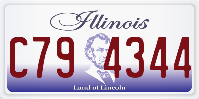 IL license plate C794344