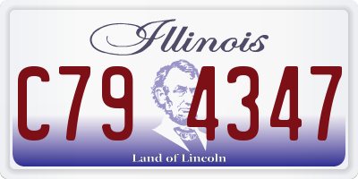 IL license plate C794347