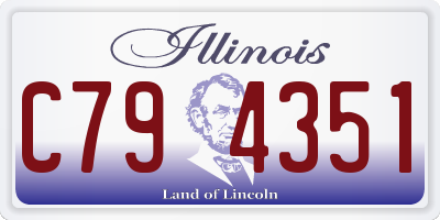 IL license plate C794351