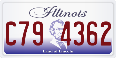 IL license plate C794362