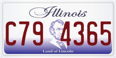 IL license plate C794365