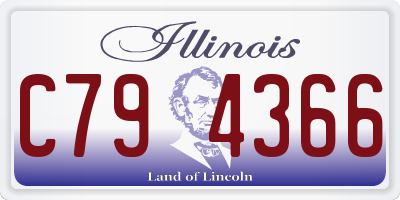 IL license plate C794366