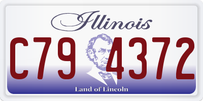 IL license plate C794372