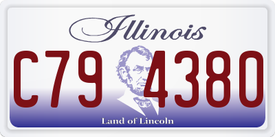 IL license plate C794380